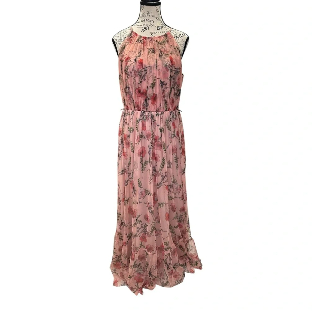 Lovely Grace Floral Halter Maxi Dress - Picture 2 of 8